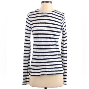 J crew striped long sleeve top